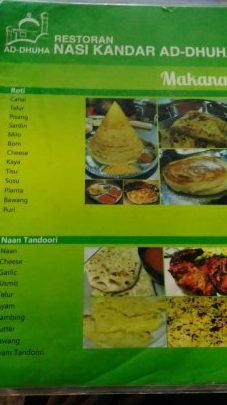 nasi kandar ad dhuha