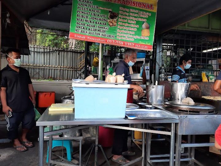 roti bakar dan apom balik sungai ara fazar cafe
