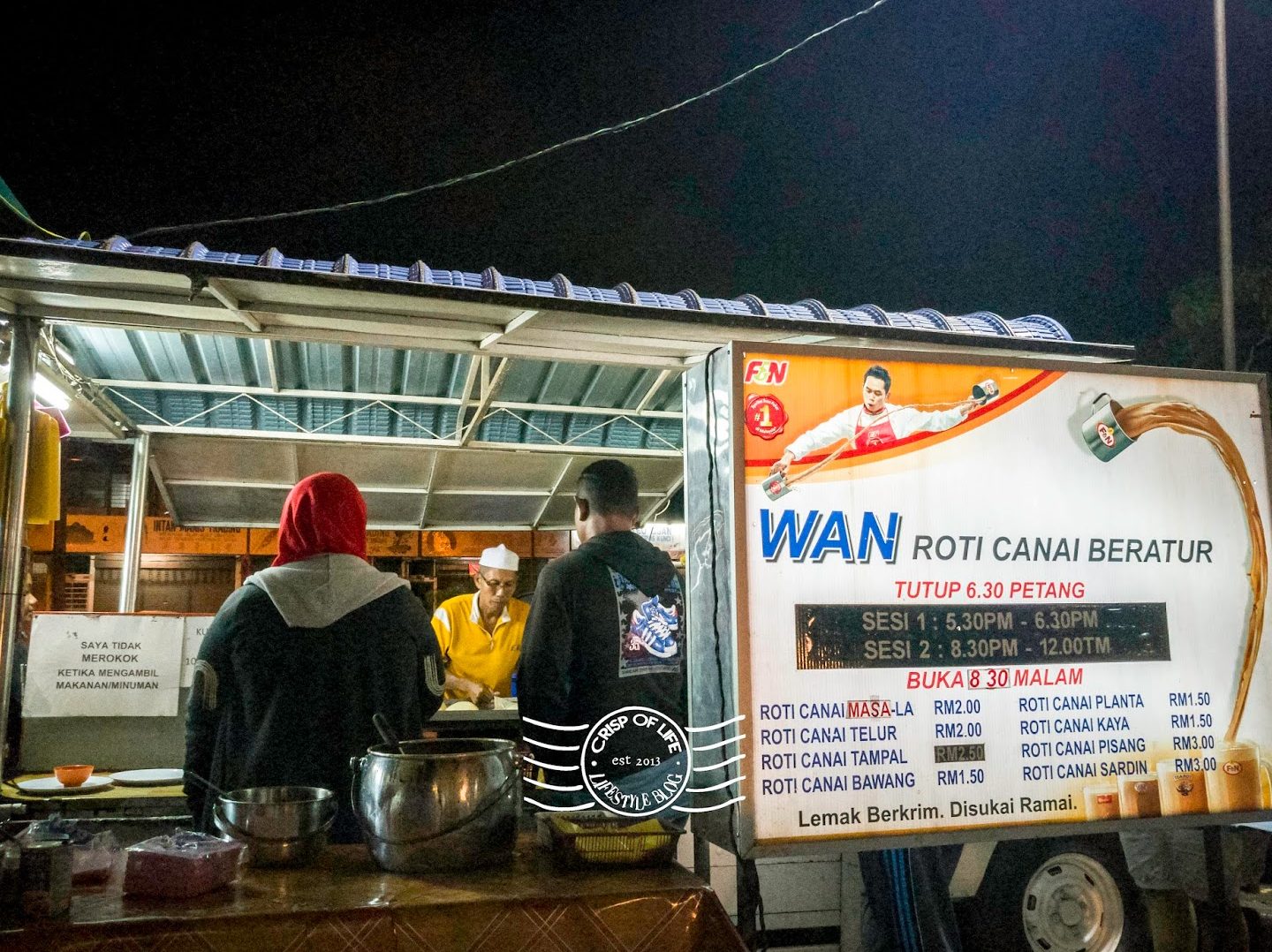 wan roti canai beratur